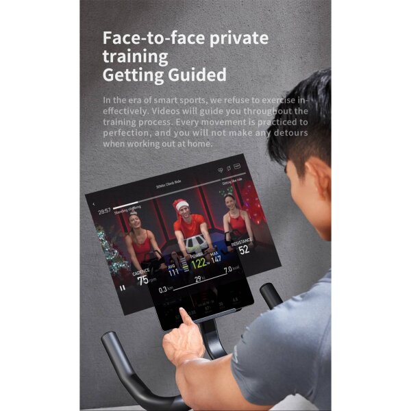 C1A PAMETNI MAGNETNI SOBNI BICIKL - CRNI