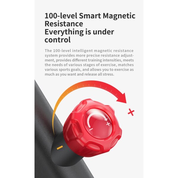 C1A PAMETNI MAGNETNI SOBNI BICIKL - CRNI