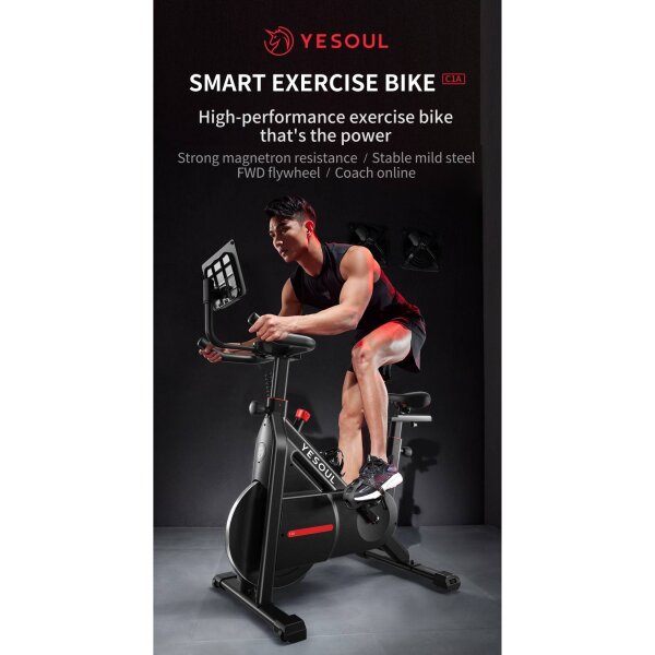 C1A PAMETNI MAGNETNI SOBNI BICIKL - CRNI