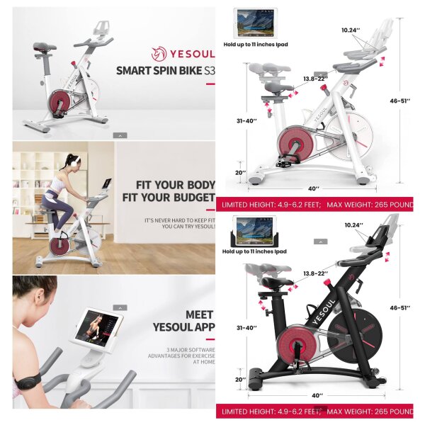 YESOUL S3 - PAMETNI MAGNETNI SOBNI BICIKL