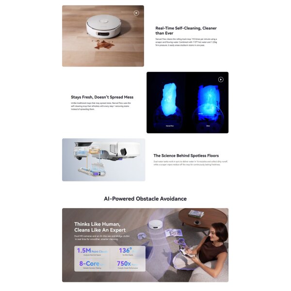 NARWAL FLOW ROBOTSKI USISIVAČ - BIJELI