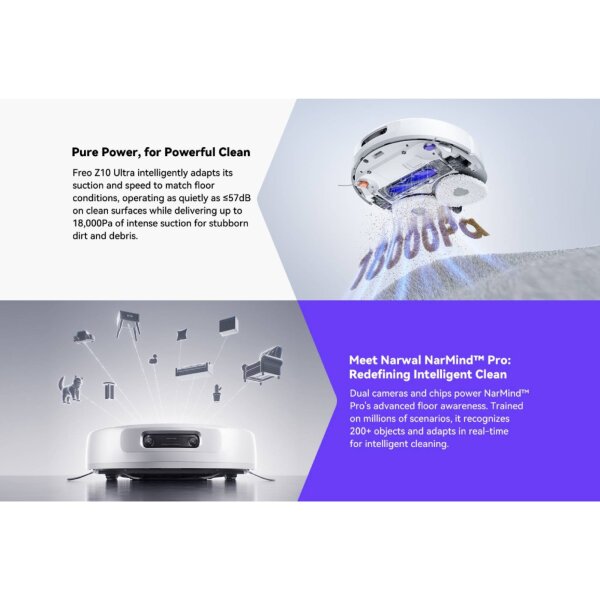 NARWAL FREO Z10 ULTRA ROBOTSKI USISIVAČ - BIJELI